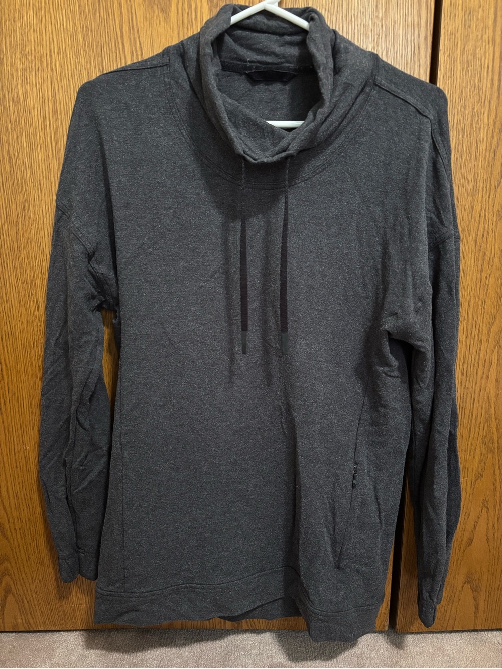 lululemon athletica Dark Charcoal Cowl Neck Pullover